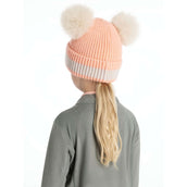 LeMieux Beanie Mini Double Pom Bambini Peach Punch LeMieux Beanie Mini Double Pom Bambini Peach Punch