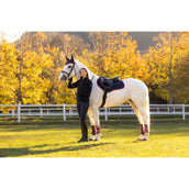 LeMieux Sottosella Suede saltando Navy/Cranberry LeMieux Sottosella Suede saltando Navy/Cranberry