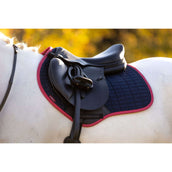 LeMieux Sottosella Suede saltando Navy/Cranberry LeMieux Sottosella Suede saltando Navy/Cranberry