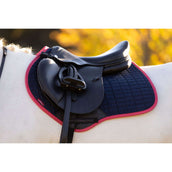 LeMieux Sottosella Suede saltando Navy/Cranberry LeMieux Sottosella Suede saltando Navy/Cranberry