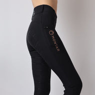 Montar Leggings da Equitazione Michelle Rosegold Logo Nero Montar Leggings da Equitazione Michelle Rosegold Logo Nero
