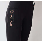 Montar Leggings da Equitazione Michelle Rosegold Logo Nero Montar Leggings da Equitazione Michelle Rosegold Logo Nero