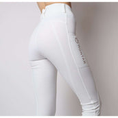 Montar Leggings da Equitazione Rosegold Logo Junior Bianco Montar Leggings da Equitazione Rosegold Logo Junior Bianco