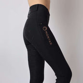 Montar Leggings da Equitazione Rosegold Logo Junior Nero Montar Leggings da Equitazione Rosegold Logo Junior Nero
