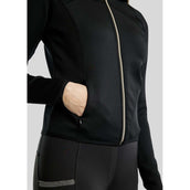 Montar Felpa con cappuccio e zip MoGaia Nero Montar Felpa con cappuccio e zip MoGaia Nero