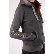 Montar Felpa con cappuccio e zip Macie Rosegold Logo Grigio Montar Felpa con cappuccio e zip Macie Rosegold Logo Grigio
