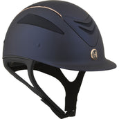 OneK Casco da equitazione Defender Pro Matt Linee Rosegold Navy OneK Casco da equitazione Defender Pro Matt Linee Rosegold Navy