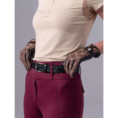 PS of Sweden Guanti da Equitazione Monogram Leather Marrone PS of Sweden Guanti da Equitazione Monogram Leather Marrone