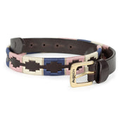 Aubrion by Shires Cintura Polo Blu marino/Rosa/Naturale Aubrion by Shires Cintura Polo Blu marino/Rosa/Naturale