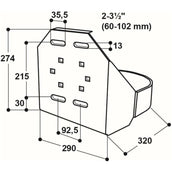 Suevia Protezione per abbeveratoio Modello 12P 25R Suevia Protezione per abbeveratoio Modello 12P 25R