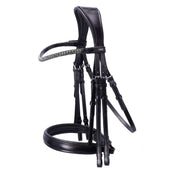 Schockemöhle Briglia doppia Brindisi Nero/Grigio/Argento Schockemöhle Briglia doppia Brindisi Nero/Grigio/Argento