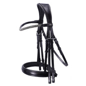 Schockemöhle Briglia doppia Brindisi Nero/Grigio/Argento Schockemöhle Briglia doppia Brindisi Nero/Grigio/Argento
