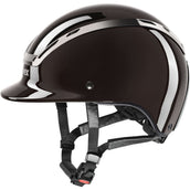 Uvex Casco da equitazione Exxeed Shiny Chrome Mocca Uvex Casco da equitazione Exxeed Shiny Chrome Mocca