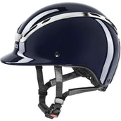 Uvex Casco da equitazione Exxeed Shiny Chrome Navy Uvex Casco da equitazione Exxeed Shiny Chrome Navy