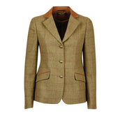 Dublin Giacca da Competizione Albany Tweed Suede Collar Tailored Marrone/Verde Dublin Giacca da Competizione Albany Tweed Suede Collar Tailored Marrone/Verde