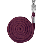 Waldhausen Corda per cavezza Plus con Gancio di Panico Rosso velluto Waldhausen Corda per cavezza Plus con Gancio di Panico Rosso velluto