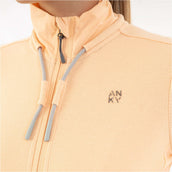 ANKY Felpa con cappuccio e zip Jersey ATC261105 Peach Fuzz ANKY Felpa con cappuccio e zip Jersey ATC261105 Peach Fuzz