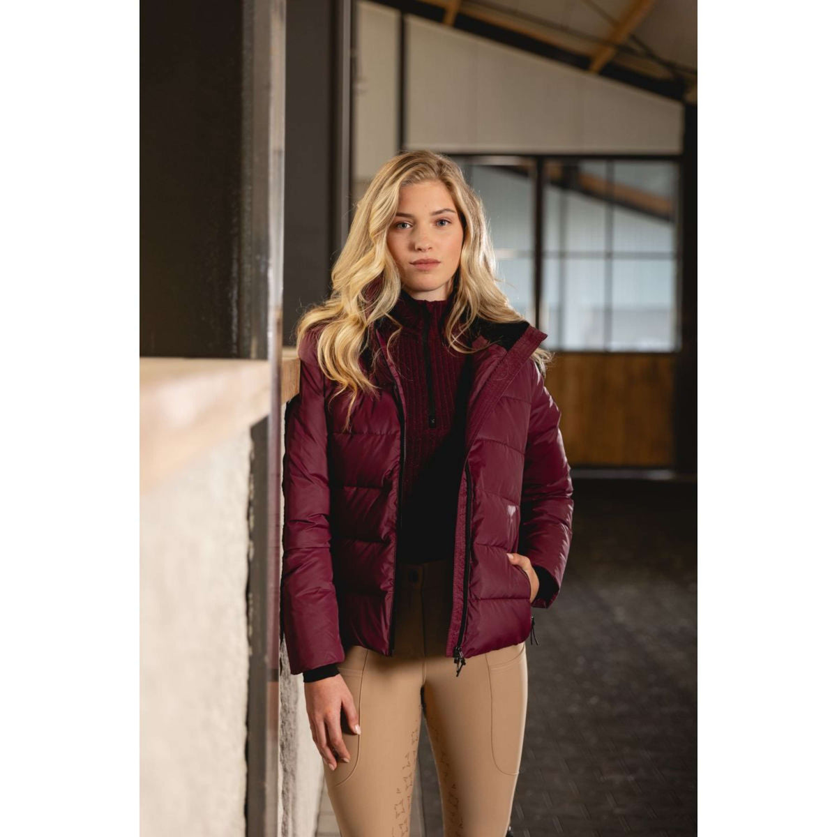 ANKY Giacca AW25 Padded Windsor Wine ANKY Giacca AW25 Padded Windsor Wine