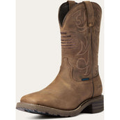 Ariat Western Boots Hybrid Patriot H2O Uomini Distressed Brown Ariat Western Boots Hybrid Patriot H2O Uomini Distressed Brown
