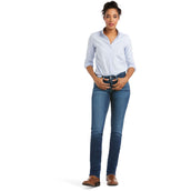 Ariat Jeans Real Perfect Rise Abby Straight Donne Mackenzie Blue Ariat Jeans Real Perfect Rise Abby Straight Donne Mackenzie Blue