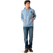 Ariat Maglione Freedom Eagle Uomini Light Denim Ariat Maglione Freedom Eagle Uomini Light Denim