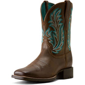 Ariat Stivali Western Round Up Filly Donne Dark Cacao Ariat Stivali Western Round Up Filly Donne Dark Cacao