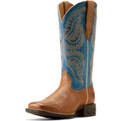Ariat Stivale western Cattle Caite Donne Marrone/Blu Ariat Stivale western Cattle Caite Donne Marrone/Blu
