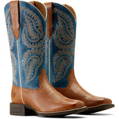 Ariat Stivale western Cattle Caite Donne Marrone/Blu Ariat Stivale western Cattle Caite Donne Marrone/Blu
