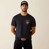Ariat Maglietta American Bison Tee Uomini Charcoal Heather Ariat Maglietta American Bison Tee Uomini Charcoal Heather