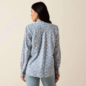 Ariat Blusa Billie Jean Donne Ashleigh Blue Crystal Southwes Ariat Blusa Billie Jean Donne Ashleigh Blue Crystal Southwes