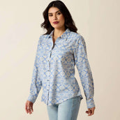 Ariat Blusa Billie Jean Donne Ashleigh Blue Crystal Southwes Ariat Blusa Billie Jean Donne Ashleigh Blue Crystal Southwes