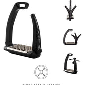 Acavallo Staffe REL-X Easy Arancione/Nero Acavallo Staffe REL-X Easy Arancione/Nero