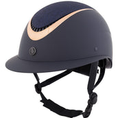 BR Casco da equitazione Theta Plus Painted Glitter Navy/Rose BR Casco da equitazione Theta Plus Painted Glitter Navy/Rose