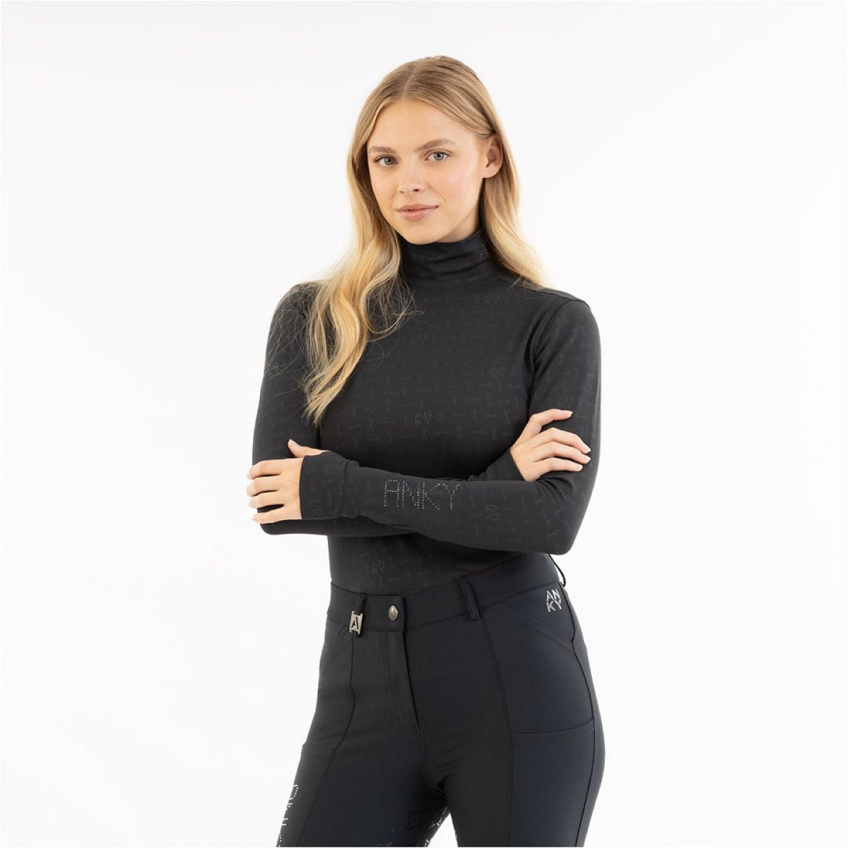 ANKY Shirt AW25 Mockneck Nero ANKY Shirt AW25 Mockneck Nero