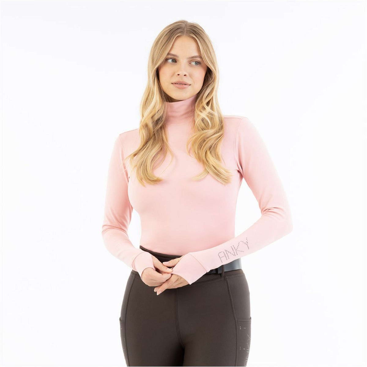 ANKY Shirt AW25 Mockneck Bridal Rose ANKY Shirt AW25 Mockneck Bridal Rose