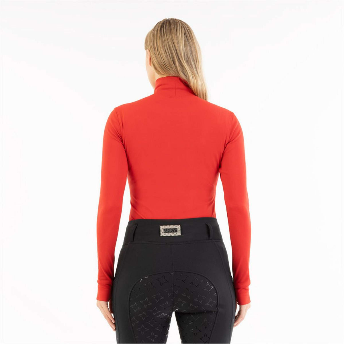 ANKY Shirt AW25 Mockneck Equestrian Red ANKY Shirt AW25 Mockneck Equestrian Red