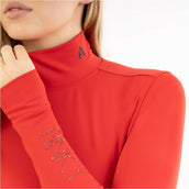 ANKY Shirt AW25 Mockneck Equestrian Red ANKY Shirt AW25 Mockneck Equestrian Red