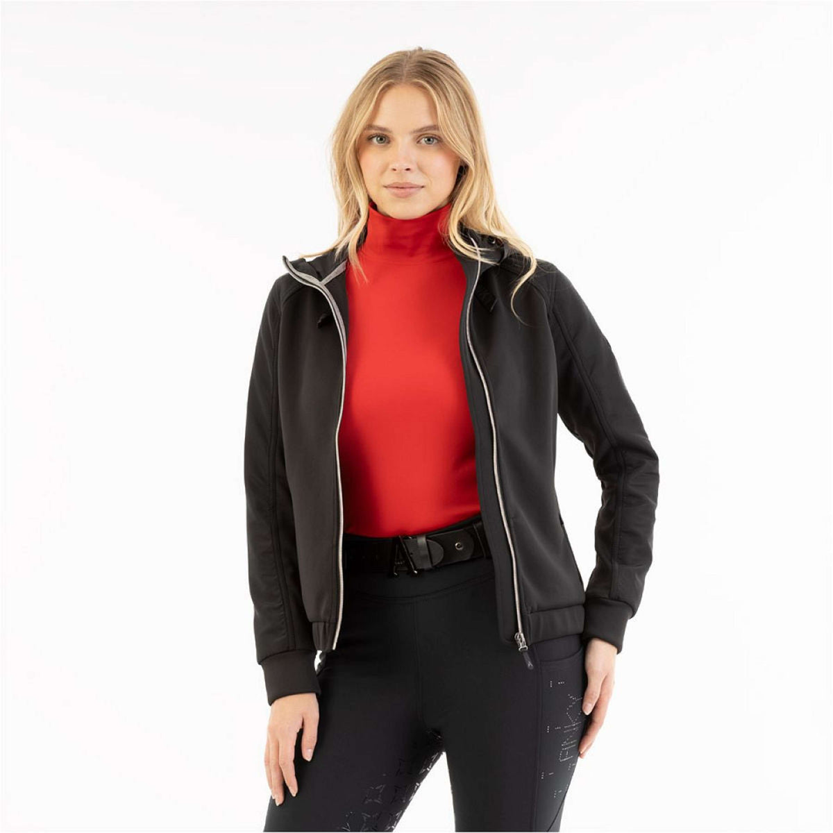 ANKY Felpa con cappuccio e zip AW25 Nero ANKY Felpa con cappuccio e zip AW25 Nero