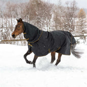 Bucas Irish Turnout Light 50g + Neck Nero/Oro Bucas Irish Turnout Light 50g + Neck Nero/Oro