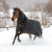 Bucas Irish Turnout Light 50g + Neck Nero/Oro Bucas Irish Turnout Light 50g + Neck Nero/Oro