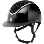 Charles Owen Casco da equitazione Kylo Crystal Wide Peak MIPS Black Gloss/Chrome Charles Owen Casco da equitazione Kylo Crystal Wide Peak MIPS Black Gloss/Chrome