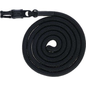 Covalliero Corda per cavezza AW25 con Gancio di Panico Nero Covalliero Corda per cavezza AW25 con Gancio di Panico Nero