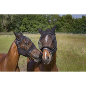 EQUITHÈME Maschera per Mosche Anti-UV 2IN1 Nero EQUITHÈME Maschera per Mosche Anti-UV 2IN1 Nero