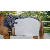 EQUITHÈME Coperta da esercizio Flycool square Blu marino/bianco EQUITHÈME Coperta da esercizio Flycool square Blu marino/bianco