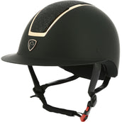 EQUITHÈME Casco da equitazione Glint Mat Nero/Oro rosa EQUITHÈME Casco da equitazione Glint Mat Nero/Oro rosa