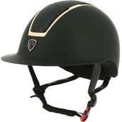 EQUITHÈME Casco da equitazione Glint Mat Nero/Oro rosa EQUITHÈME Casco da equitazione Glint Mat Nero/Oro rosa