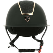 EQUITHÈME Casco da equitazione Glint Mat Nero/Oro rosa EQUITHÈME Casco da equitazione Glint Mat Nero/Oro rosa