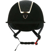 EQUITHÈME Casco da equitazione Glint Lamé Nero/Oro rosa EQUITHÈME Casco da equitazione Glint Lamé Nero/Oro rosa
