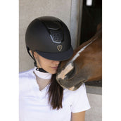 EQUITHÈME Casco da equitazione Airy Nero/Carbonio EQUITHÈME Casco da equitazione Airy Nero/Carbonio