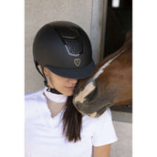 EQUITHÈME Casco da equitazione Airy Nero/Carbonio EQUITHÈME Casco da equitazione Airy Nero/Carbonio